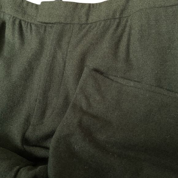 Ellen Tracy green wool flat front pants - Picture 3 of 5